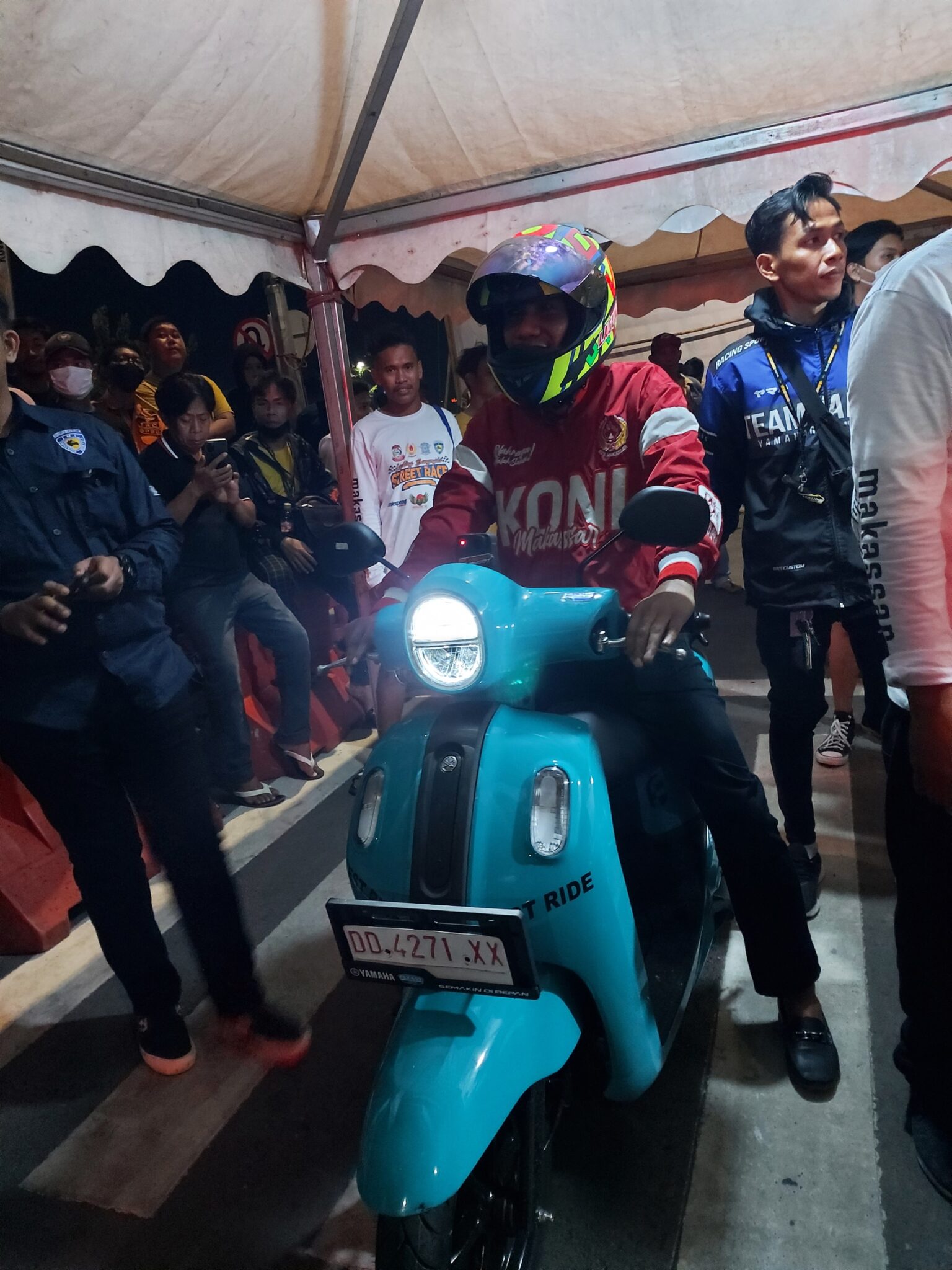 Rudianto Lallo Turut Uji Adrenalin di Balapan Motor Langtang Banggia